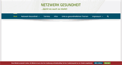 Desktop Screenshot of netzwerk-gesundheit.info