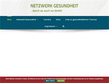 Tablet Screenshot of netzwerk-gesundheit.info